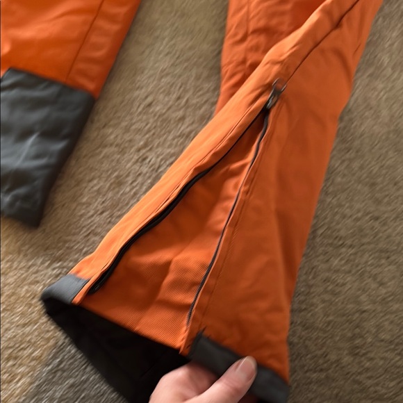 Orange Snow Bib Overalls - Picture 2 of 6